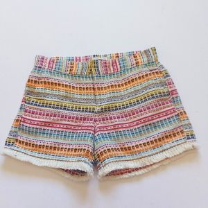 Old Navy Girls multi color tweed boho shorts size 14
